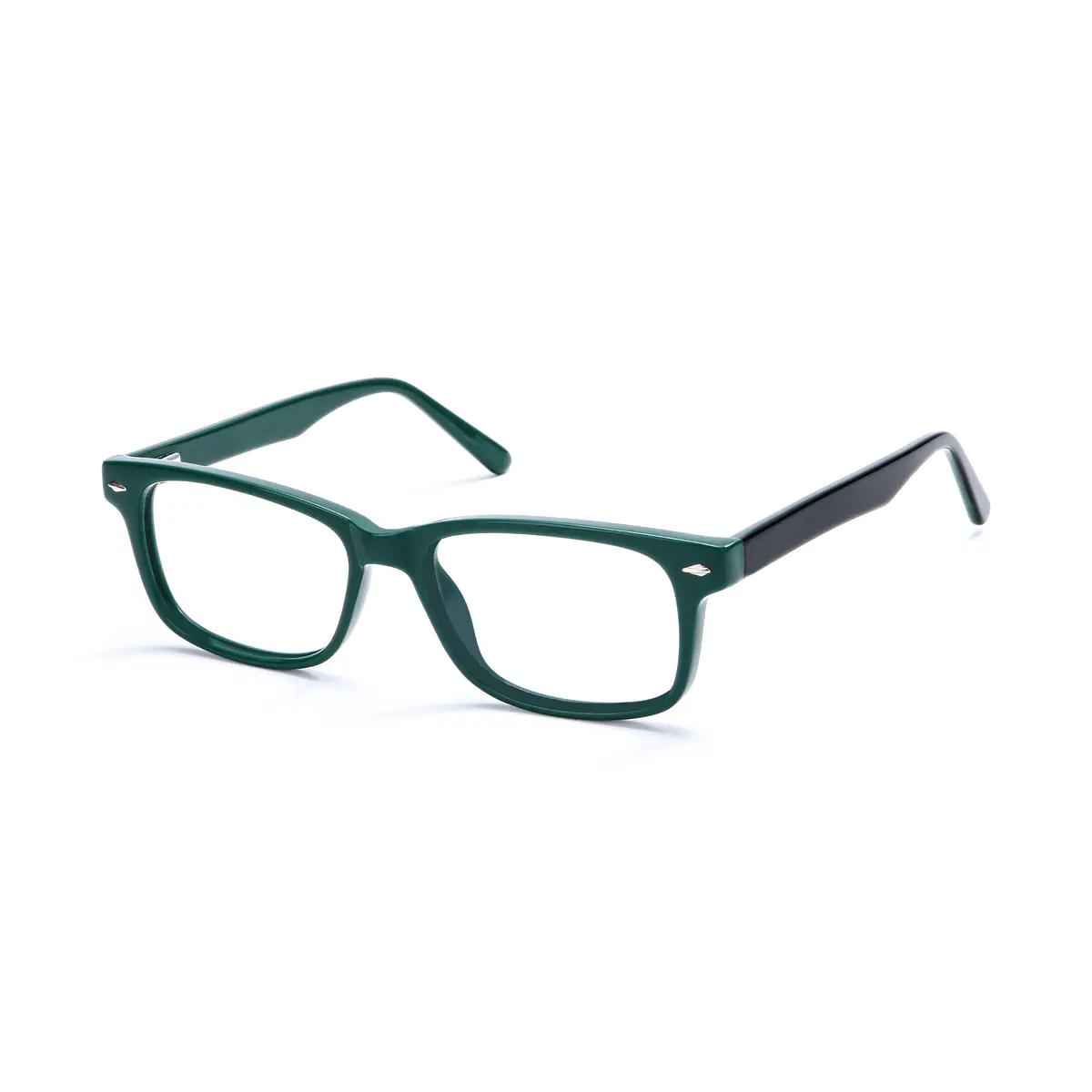 Rectangle Green Eyeglasses