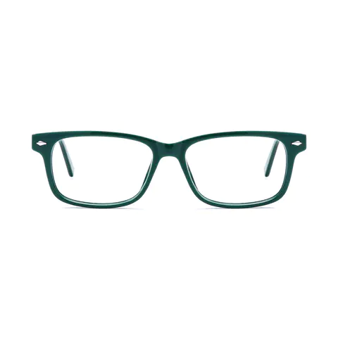 Rectangle Green Eyeglasses