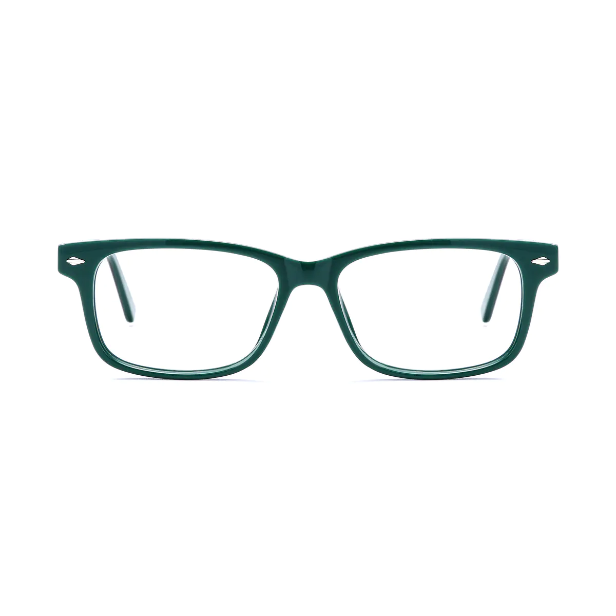 Rectangle Green Eyeglasses