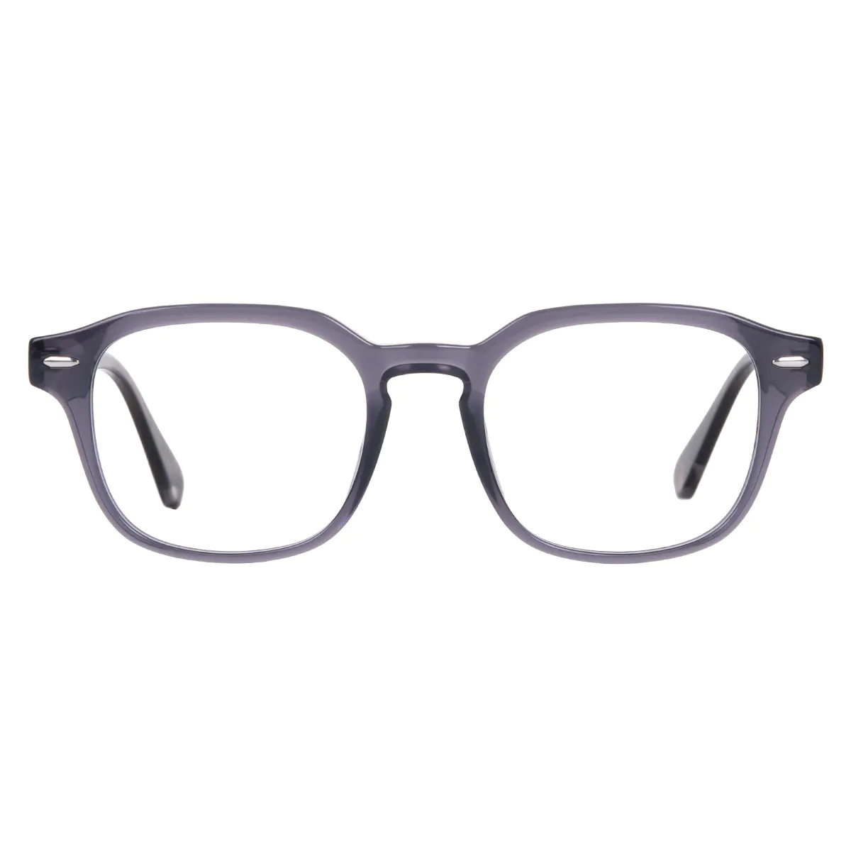 Square Grey Eyeglasses