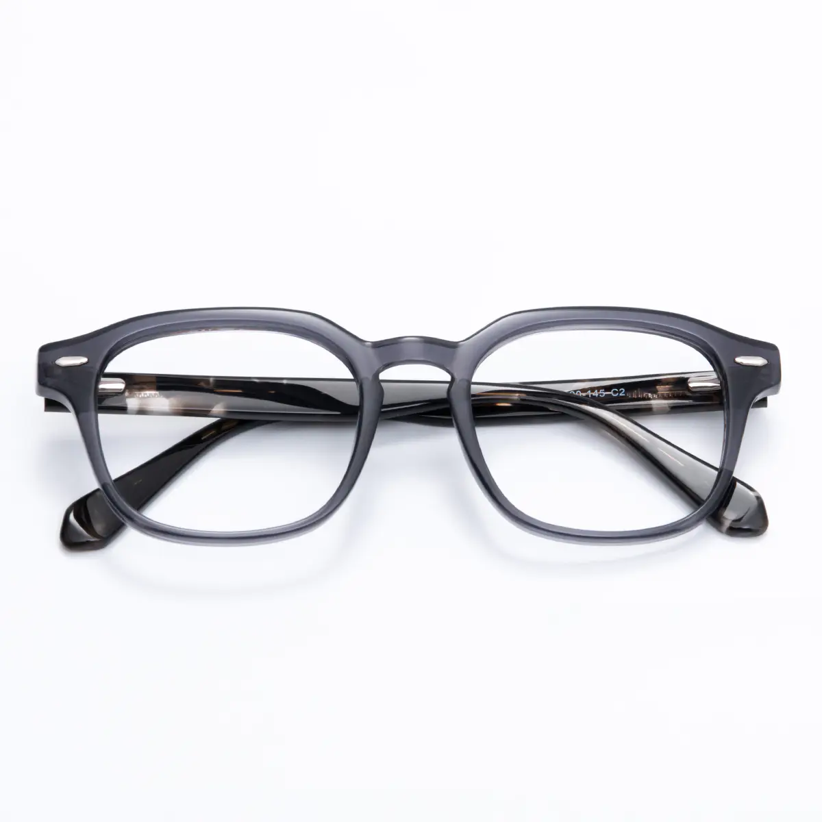 Square Grey Eyeglasses
