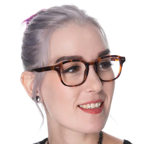 Square Tortoiseshell Eyeglasses