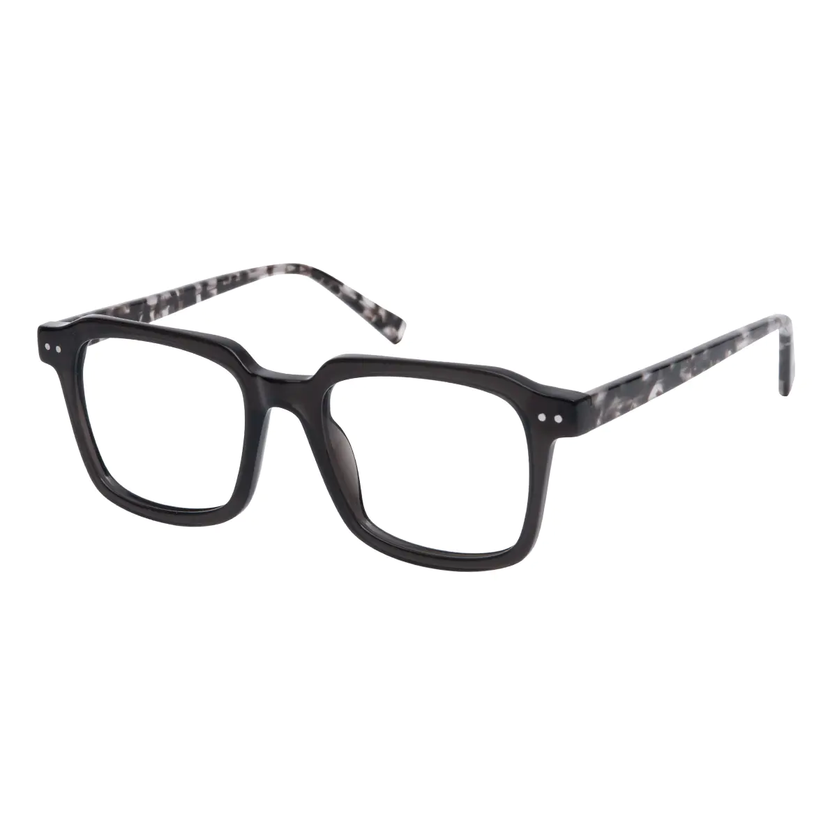 Square Matte Black Eyeglasses