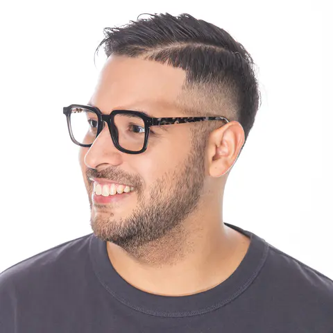 Square Matte Black Eyeglasses