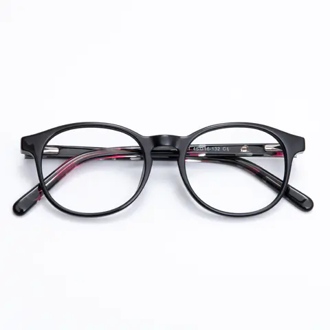 Oval Black Eyeglasses