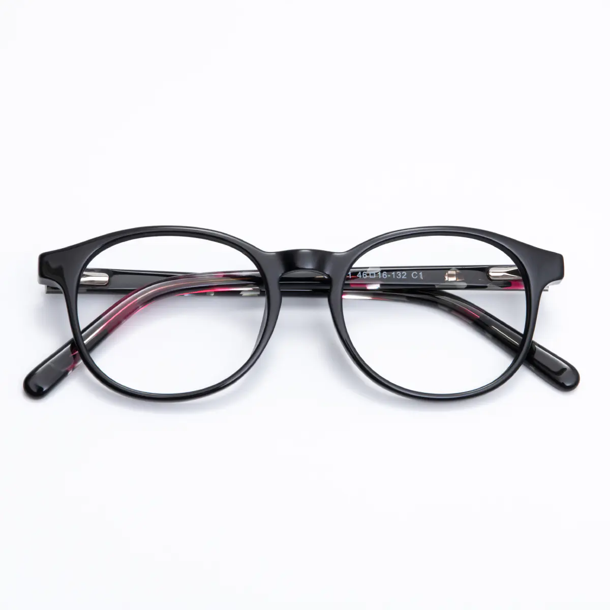 Oval Black Eyeglasses