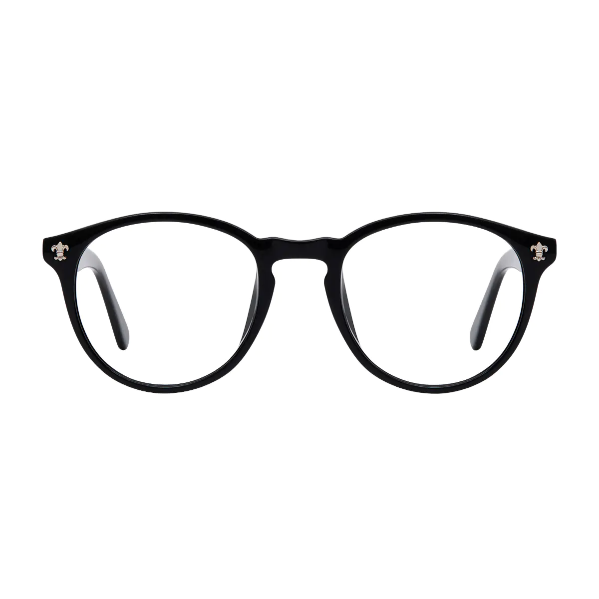 Round Black Eyeglasses