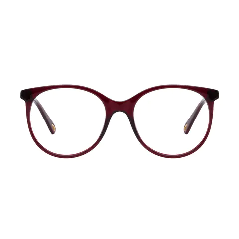 Round Red Eyeglasses