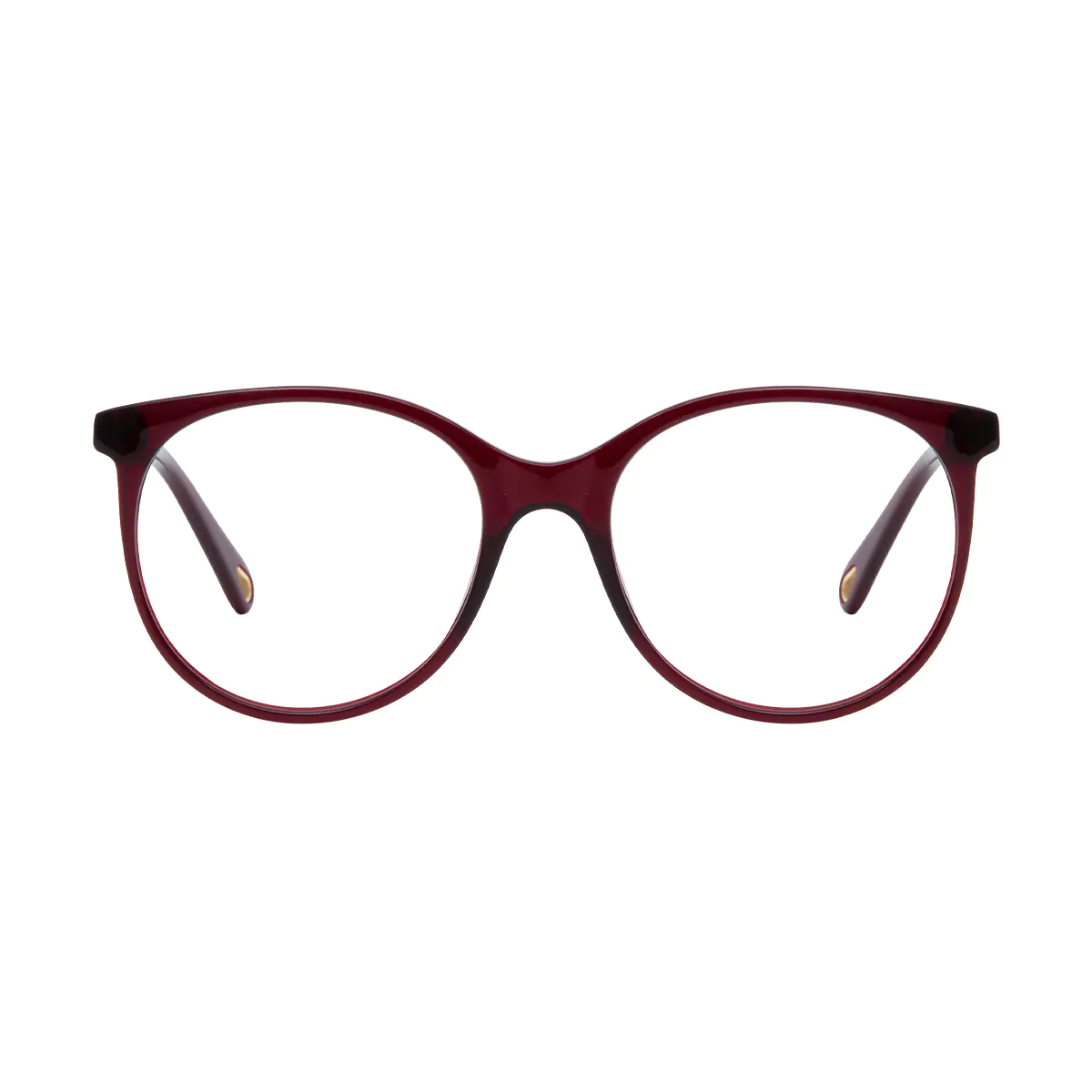 Round Red Eyeglasses