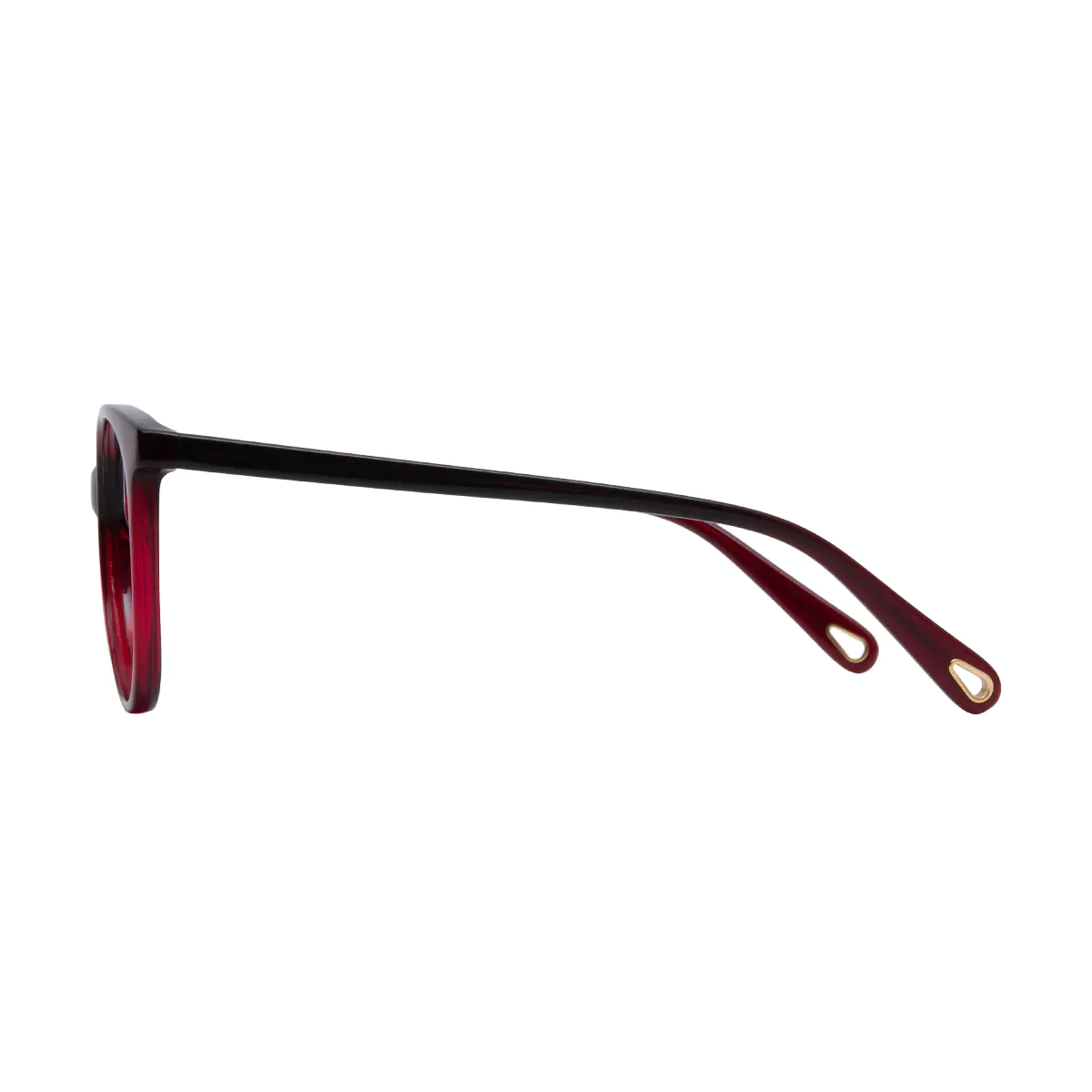 Round Red Eyeglasses