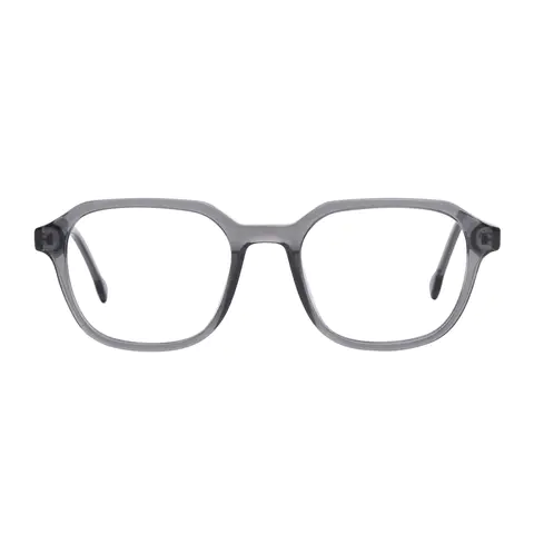 Rectangle Grey Eyeglasses