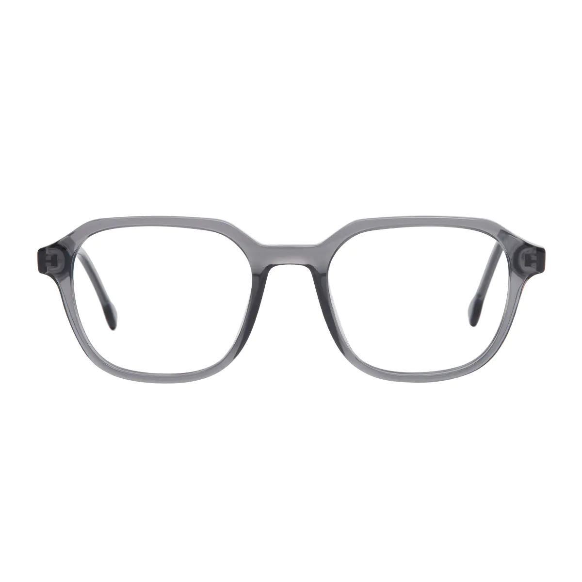 Rectangle Grey Eyeglasses