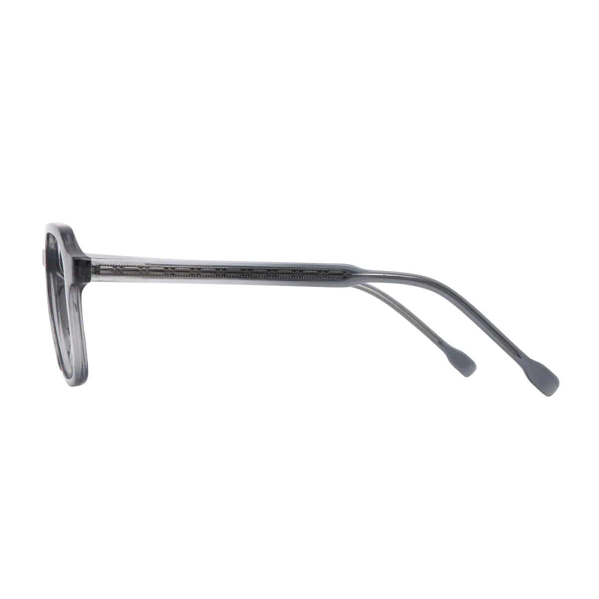 Rectangle Grey Eyeglasses