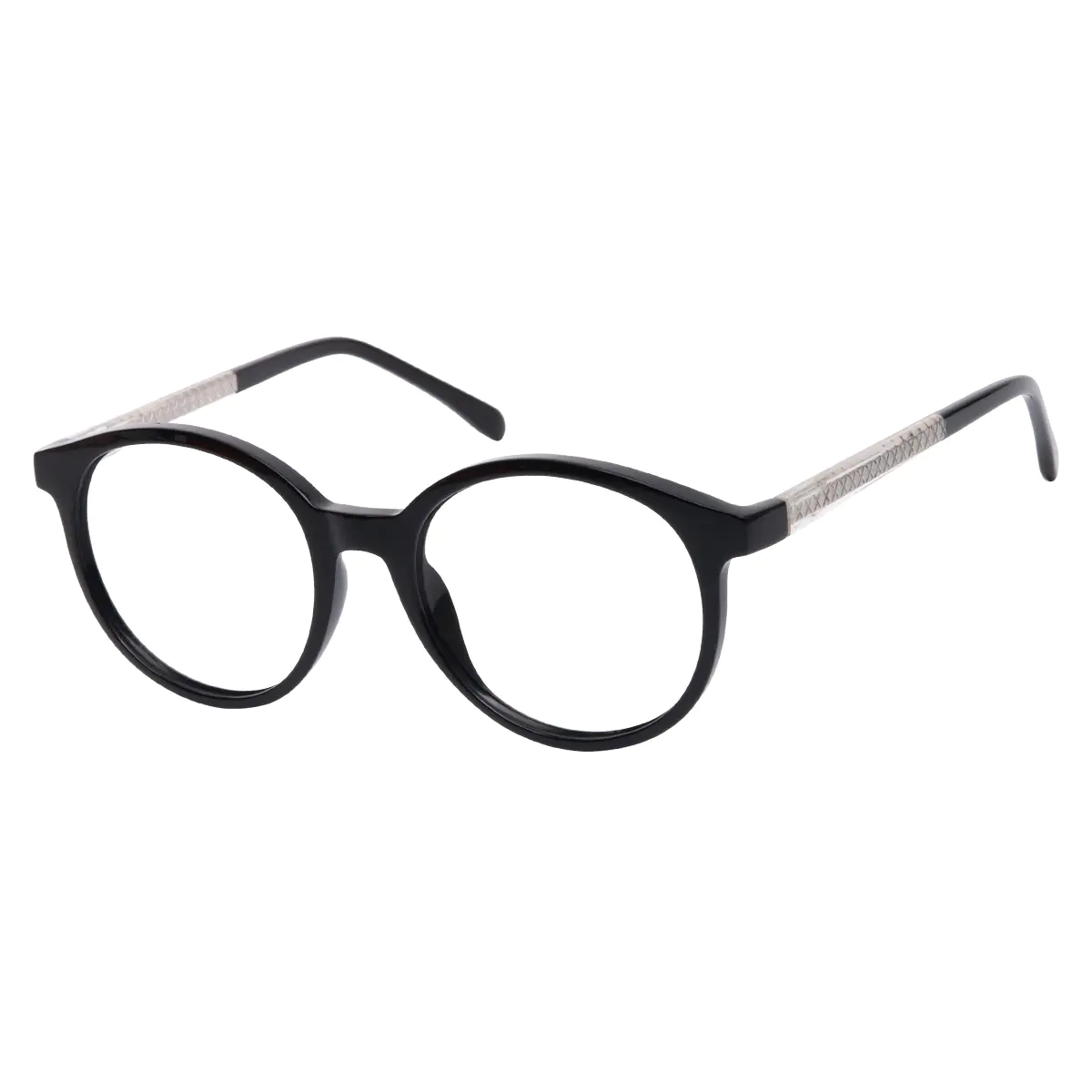 Round Black Eyeglasses
