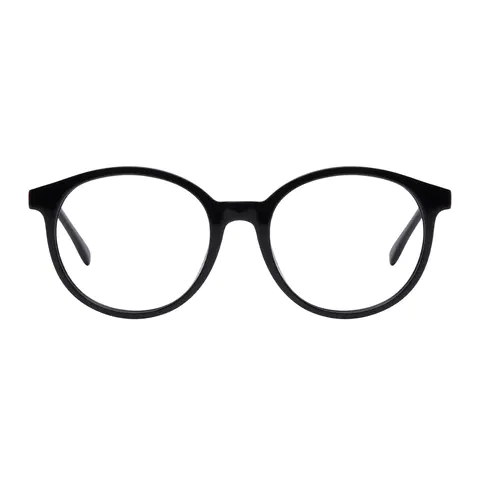 Round Black Eyeglasses