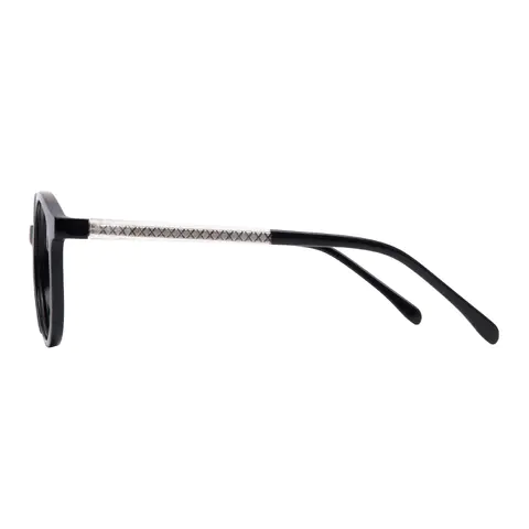 Round Black Eyeglasses