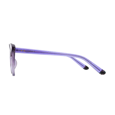 Cat-eye Transparent Purple Eyeglasses