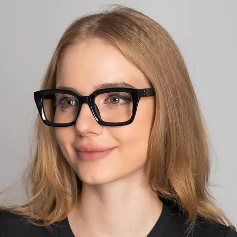 Rectangle Black Eyeglasses