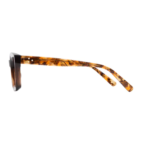 Rectangle Brown Eyeglasses