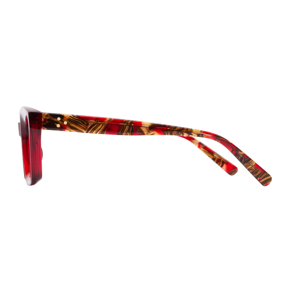 Rectangle Red Eyeglasses