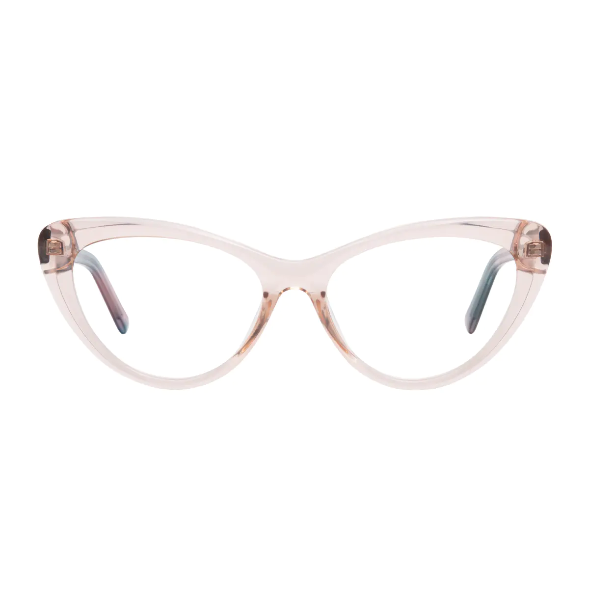 Cat-eye Transparent Pink Eyeglasses