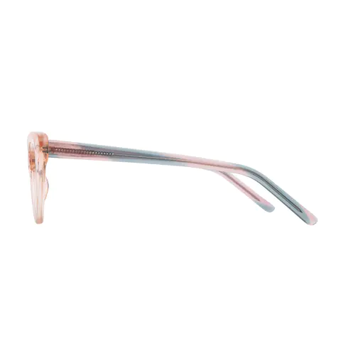Cat-eye Transparent Pink Eyeglasses