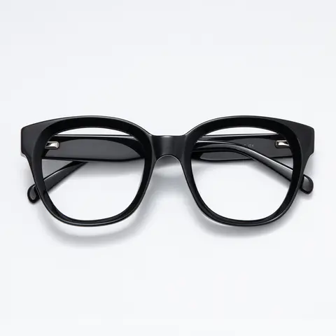 Square Black Eyeglasses
