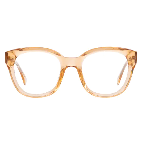 Square Cream Eyeglasses