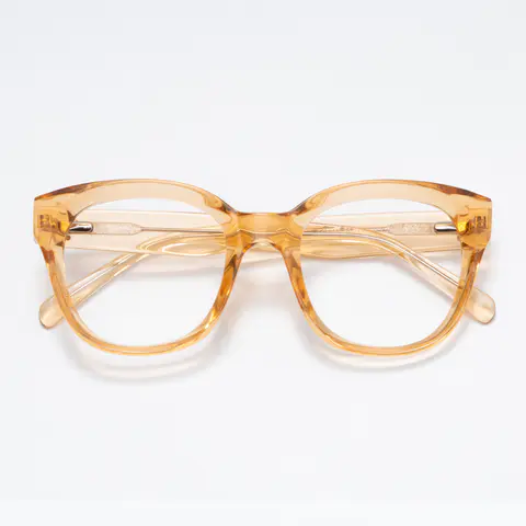 Square Cream Eyeglasses