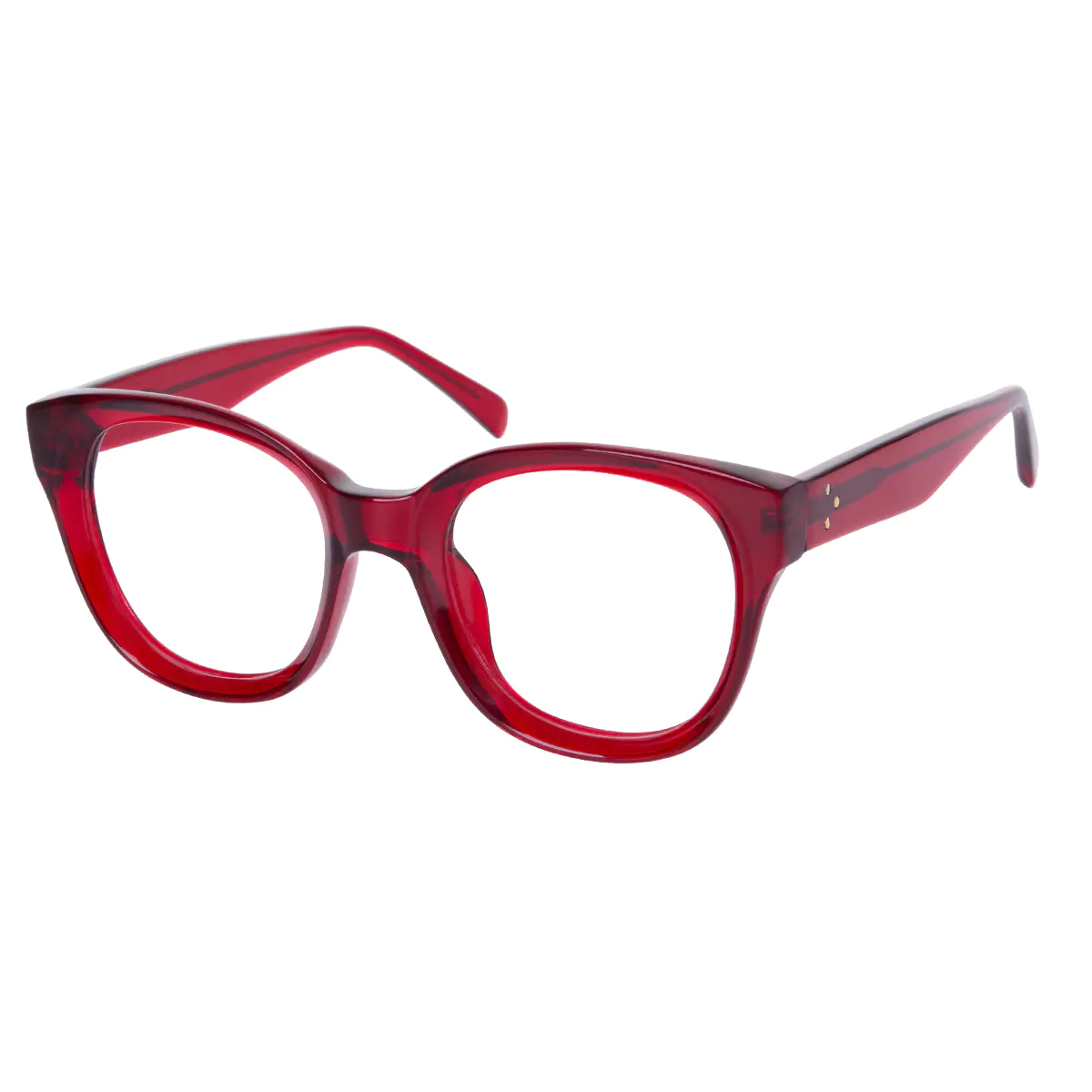 Square Red Eyeglasses