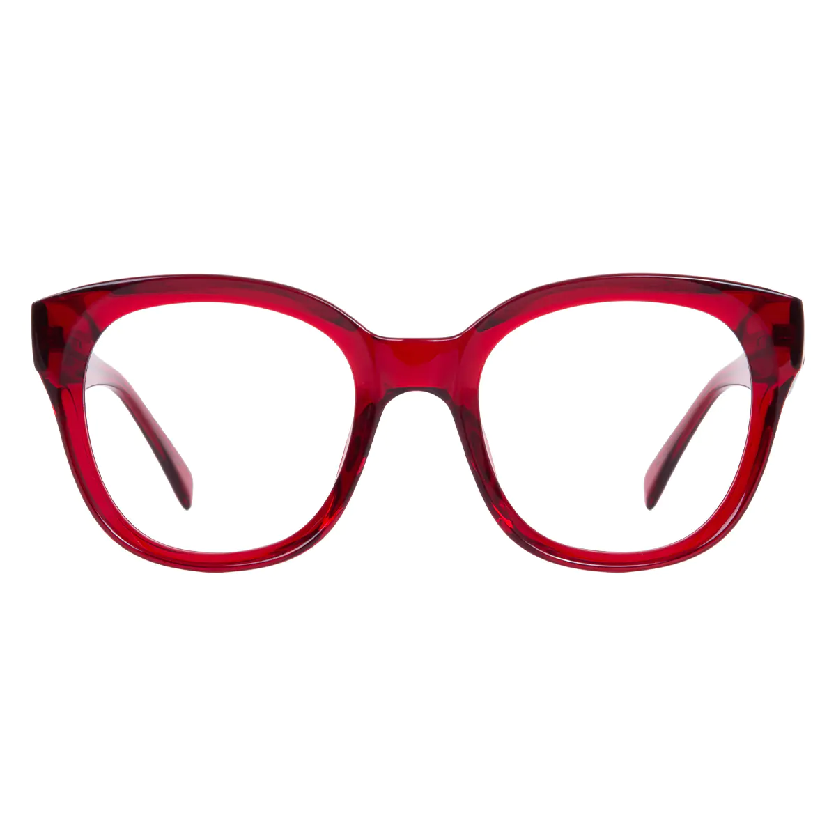 Square Red Eyeglasses