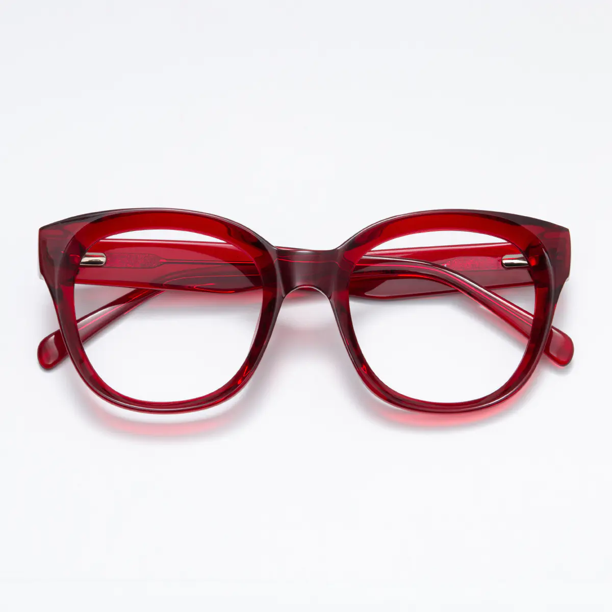 Square Red Eyeglasses