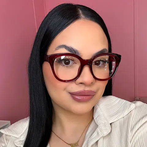 Square Red Eyeglasses