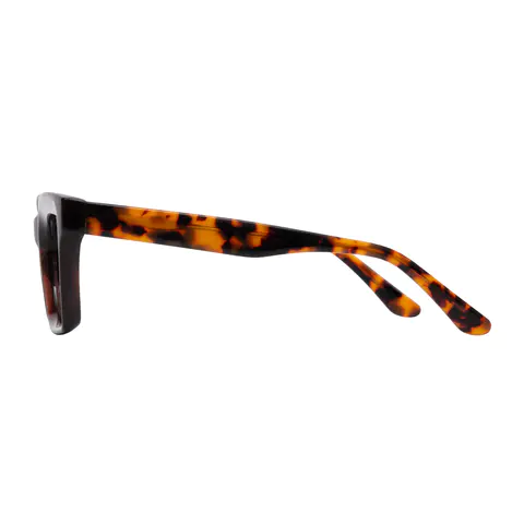Rectangle Brown Eyeglasses