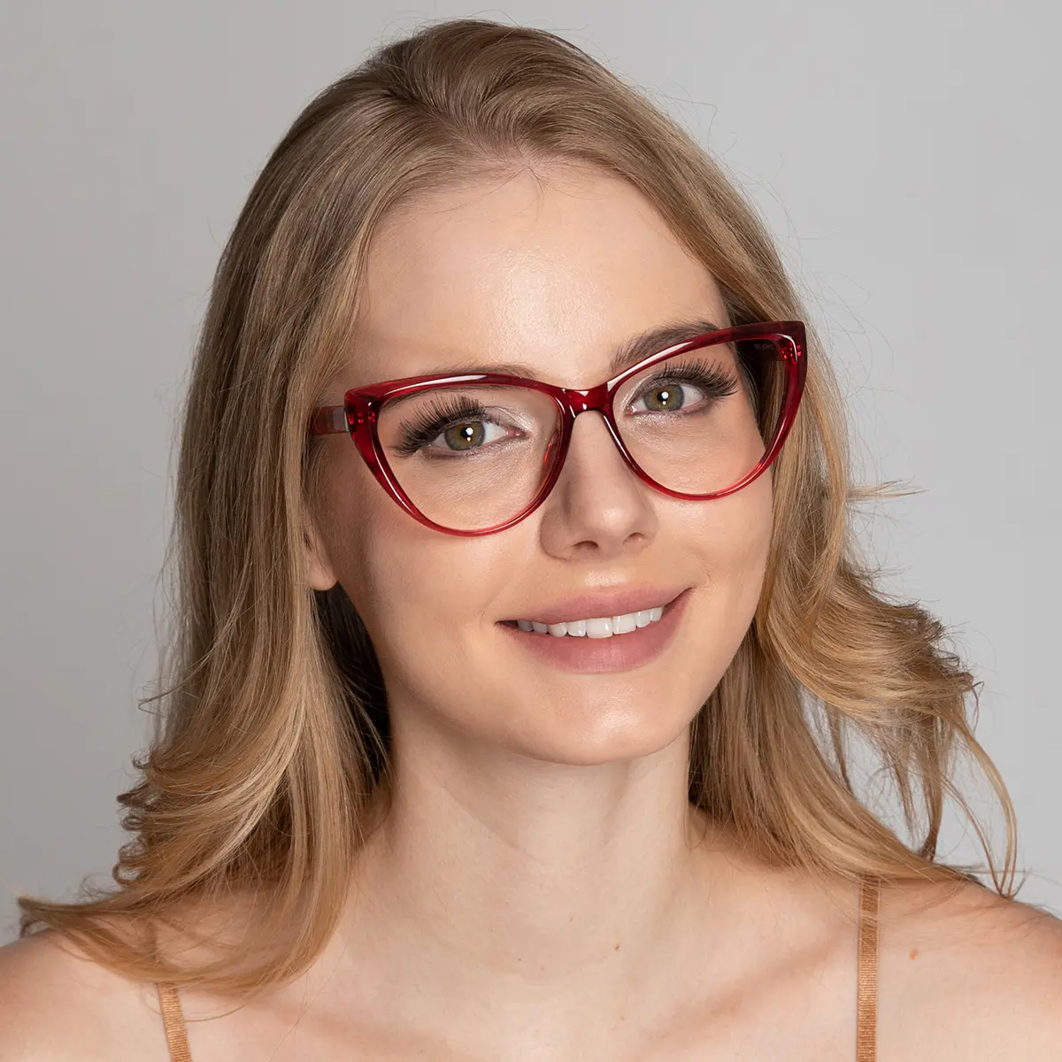 Cat-eye Red Eyeglasses