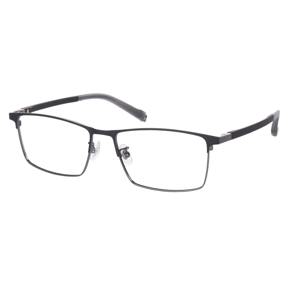 Rectangle Grey Eyeglasses