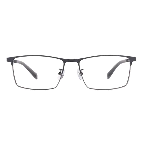 Rectangle Grey Eyeglasses