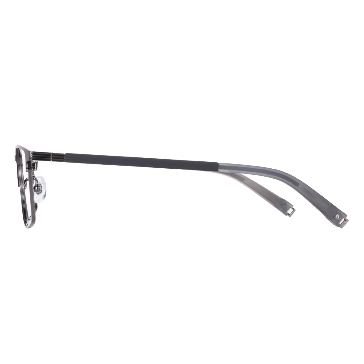 Rectangle Grey Eyeglasses