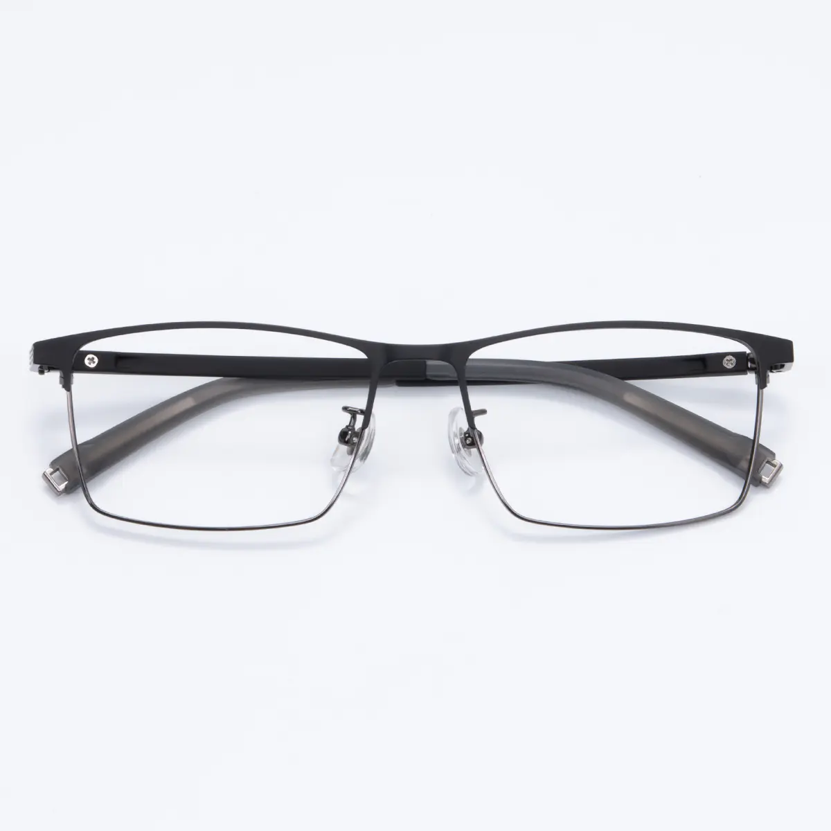 Rectangle Grey Eyeglasses