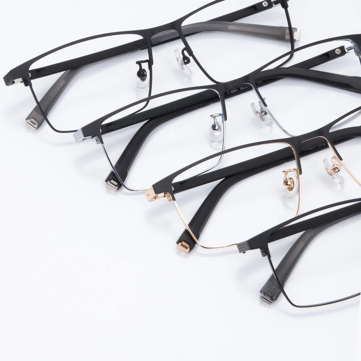 Rectangle Grey Eyeglasses