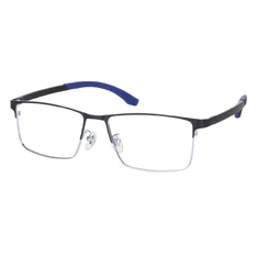 Rectangle Black/Blue Eyeglasses
