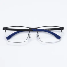 Rectangle Black/Blue Eyeglasses
