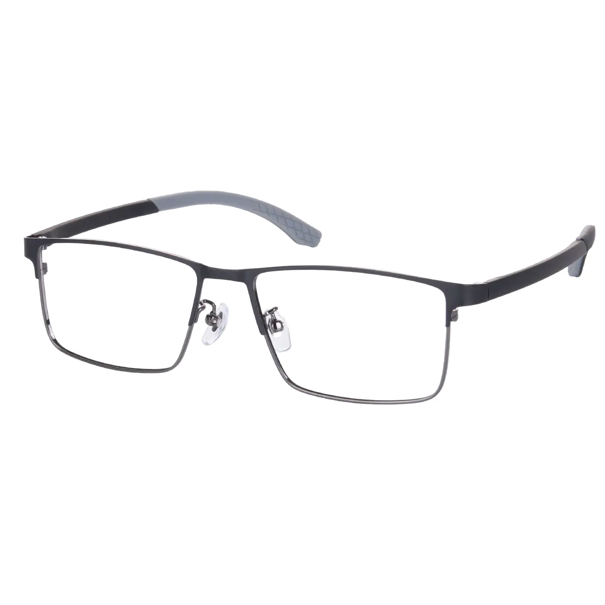 Rectangle Black/Gray Eyeglasses