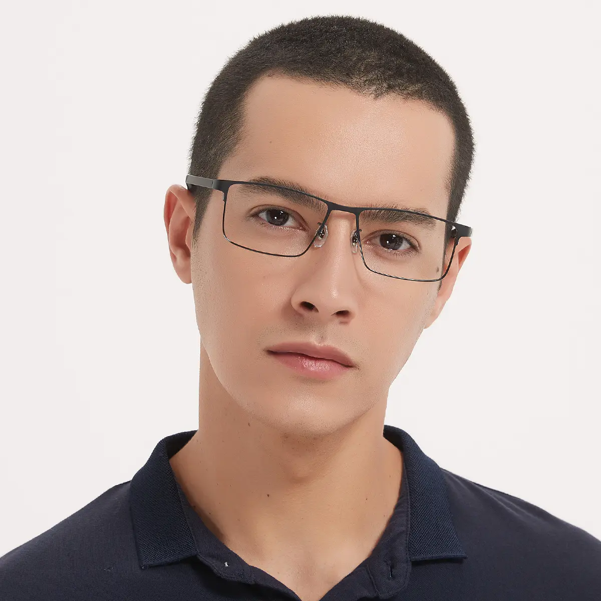 Rectangle Black/Gray Eyeglasses