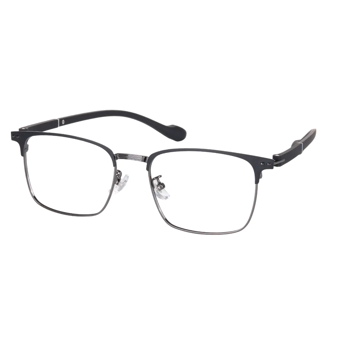 Rectangle Black/Gray Eyeglasses