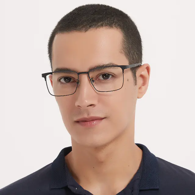 Rectangle Black Eyeglasses