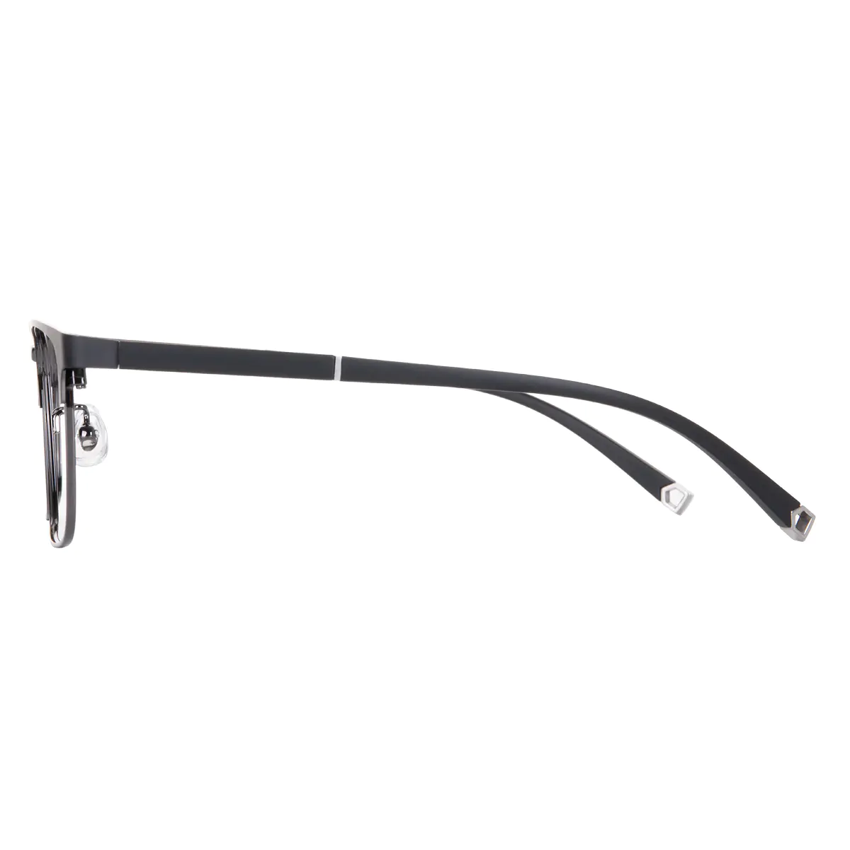 Rectangle Black/Gray Eyeglasses