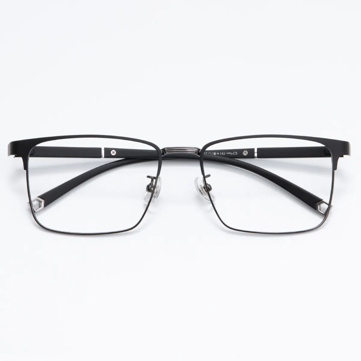 Rectangle Black/Gray Eyeglasses