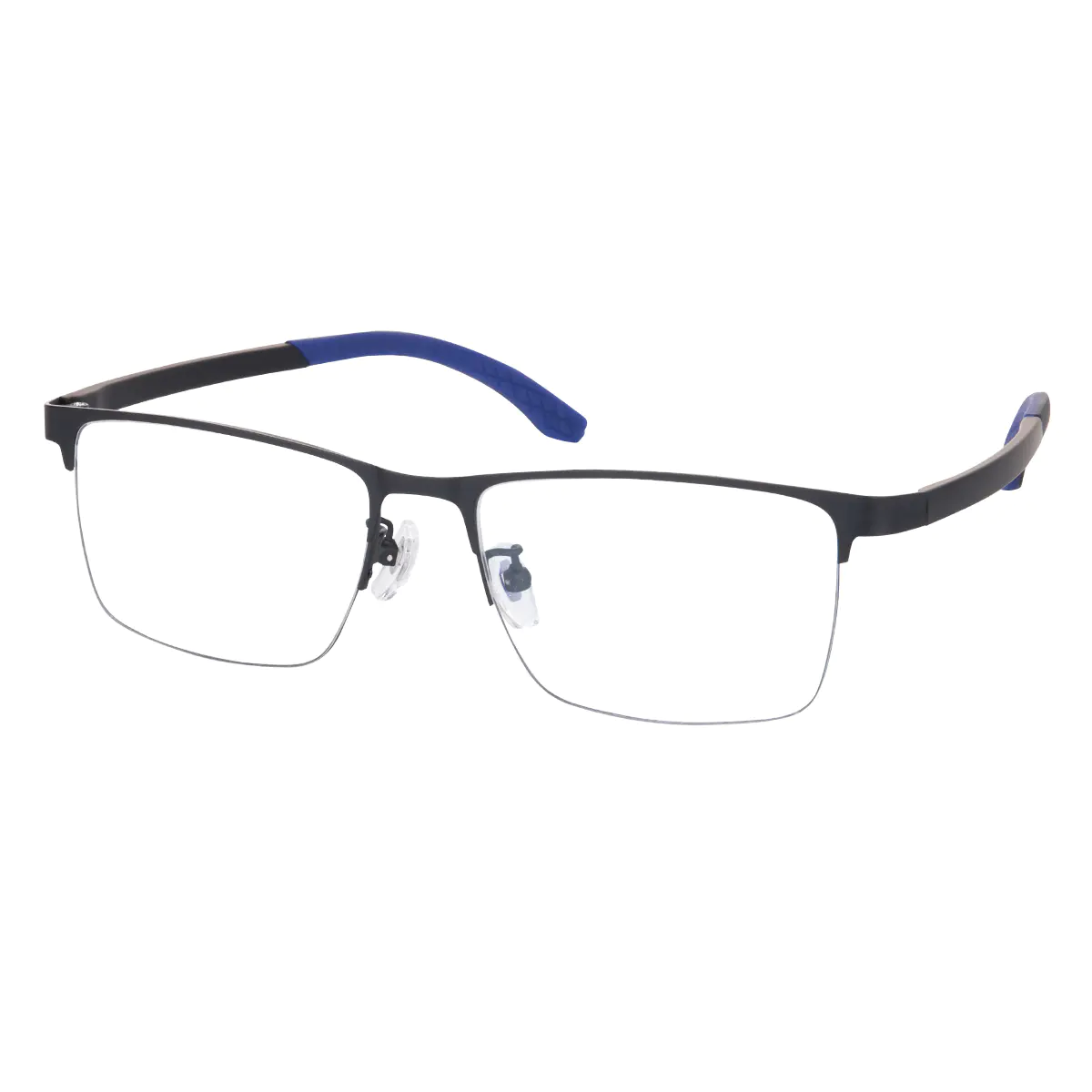 Rectangle Black/Blue Eyeglasses
