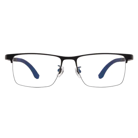 Rectangle Black/Blue Eyeglasses